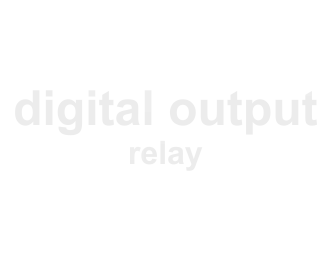 By relay almost all types of digital outputs can be switched. It should be noted that most relays can be operated up to 30VDC or 230VAC. For inductive and capacitive loads, spark suppression capacitors must be provided.